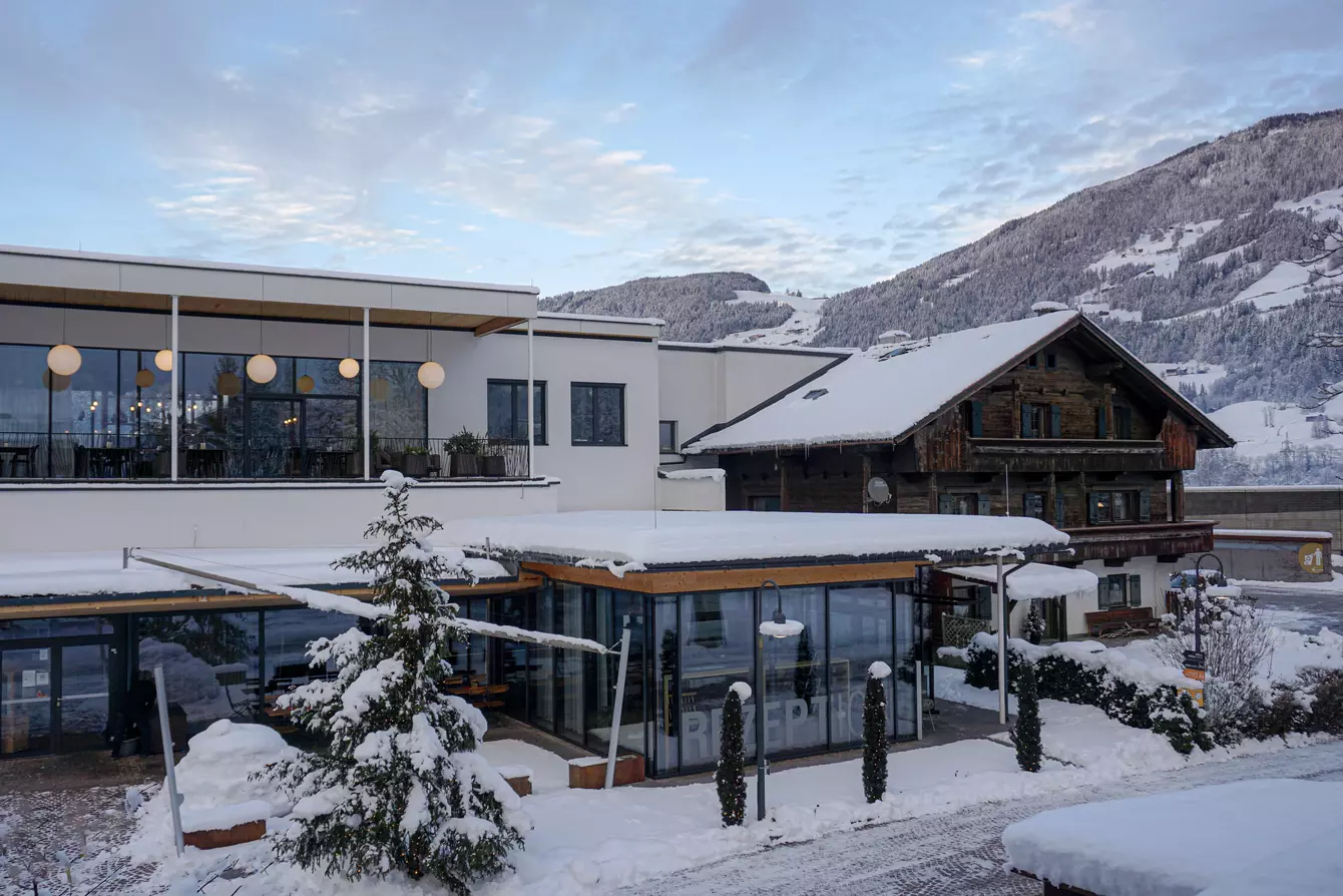 Winterbild Rezeption Winterbild von der Rezeption bei Natürlich Hell