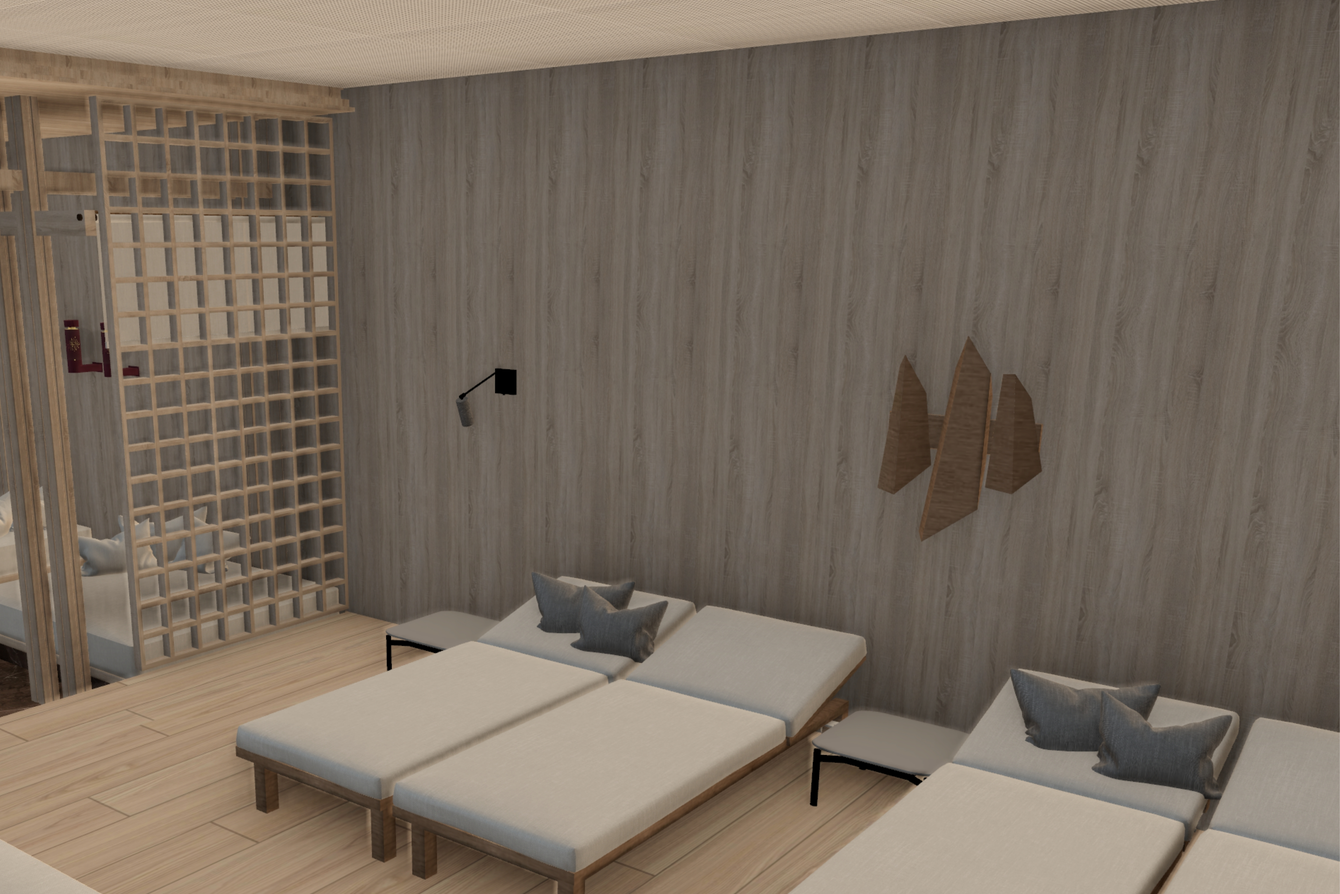Liegeflächen Ruheraum neu Liegeflächen im neuen Ruheraum der Sauna