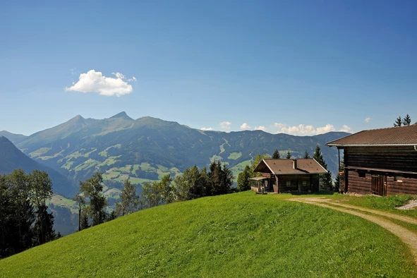 Summer panorama of alpine huts | © Erste Ferienregion im Zillertal / Wörgötter&friends