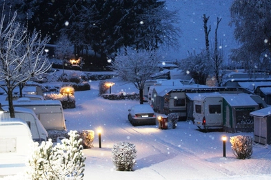 Camping im Winter - Natürlich HELL Camping & Aparthotel